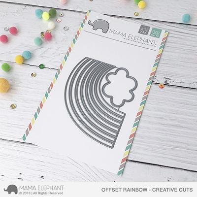 Mama Elephant Creative Cuts - Offset Rainbow